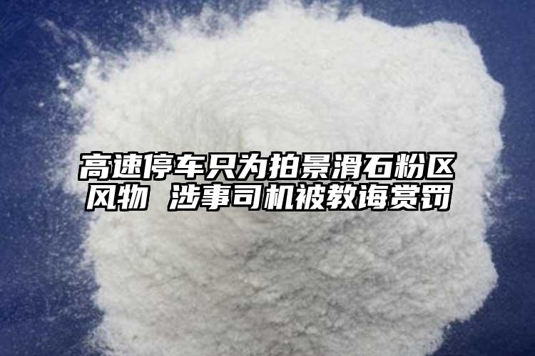 高速停車只為拍景滑石粉區(qū)風(fēng)物 涉事司機被教誨賞罰